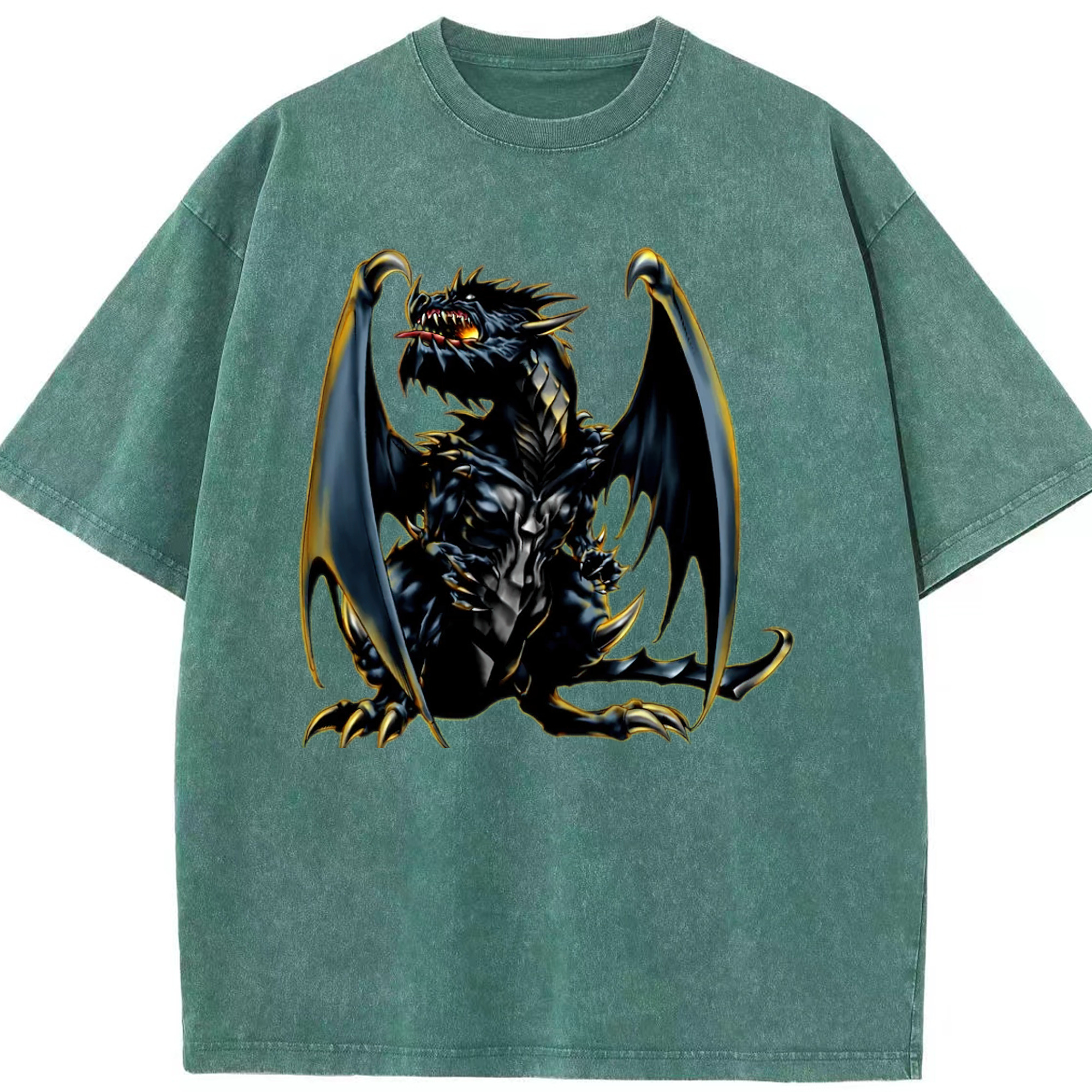 （画像用） 遊☆戯☆王 Yu-Gi-Oh! 綿100% ヴィンテージ風 半袖Tシャツ（フロントプリント）